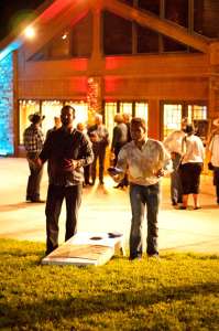 Games in front of the Main Lodge