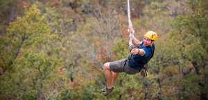 Zipline at POSTOAK Lodge