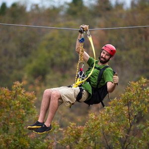 Zipline at POSTOAK Lodge