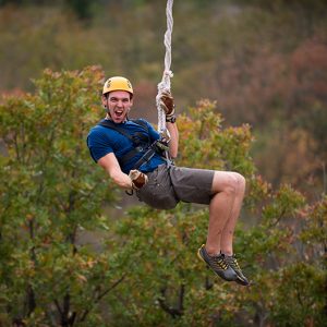 Zipline at POSTOAK Lodge
