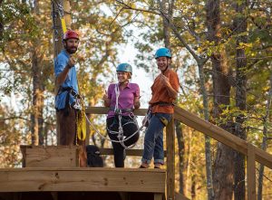Zipline at POSTOAK Lodge
