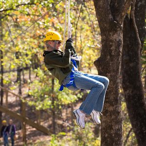 Zipline at POSTOAK Lodge